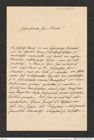 Nachlass Franz Steindachner, Brief von Mojsisovics an Franz Steindachner (19.03.1880), Inv.Nr. 346.02, Seite 1